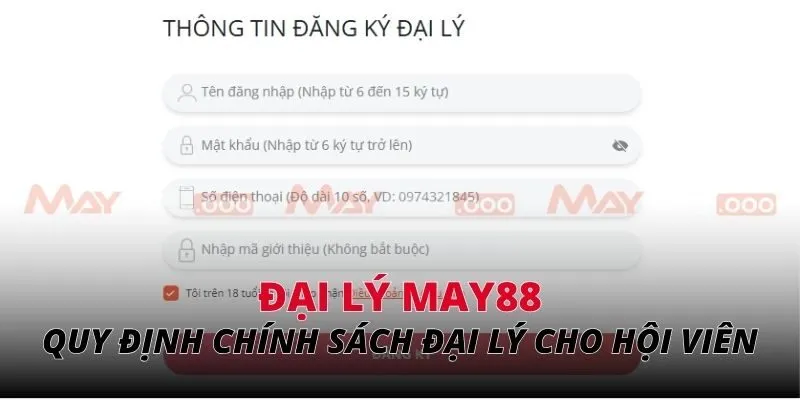 Quy định về chính sách đại lý cho hội viên